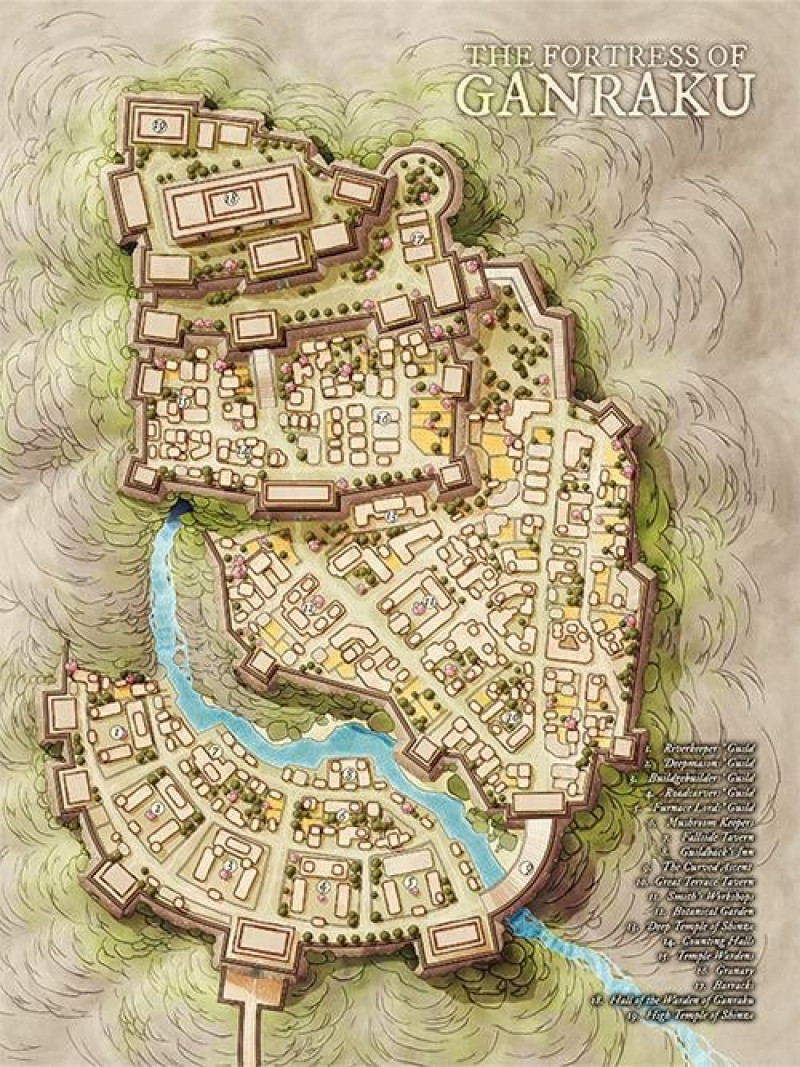 The Dwarven Mountain Fortress of Ganraku