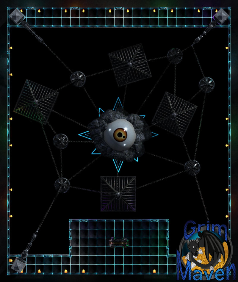 "Interdimensional Prison" (27x32) Are you trapped inside? Or breaking someone out? Either way... this won't be easy!