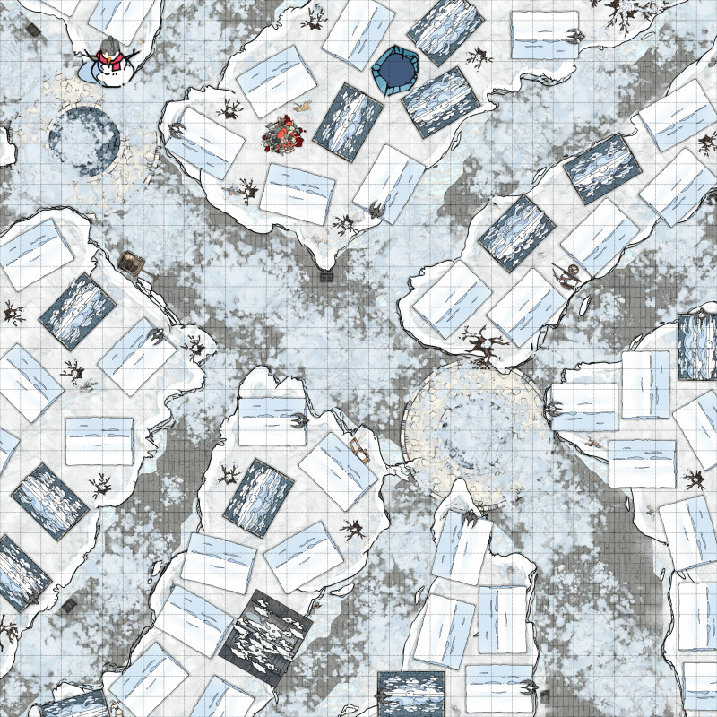 Progression of map quality over the course of my 3 year campaign. (2 years using dungeondraft)