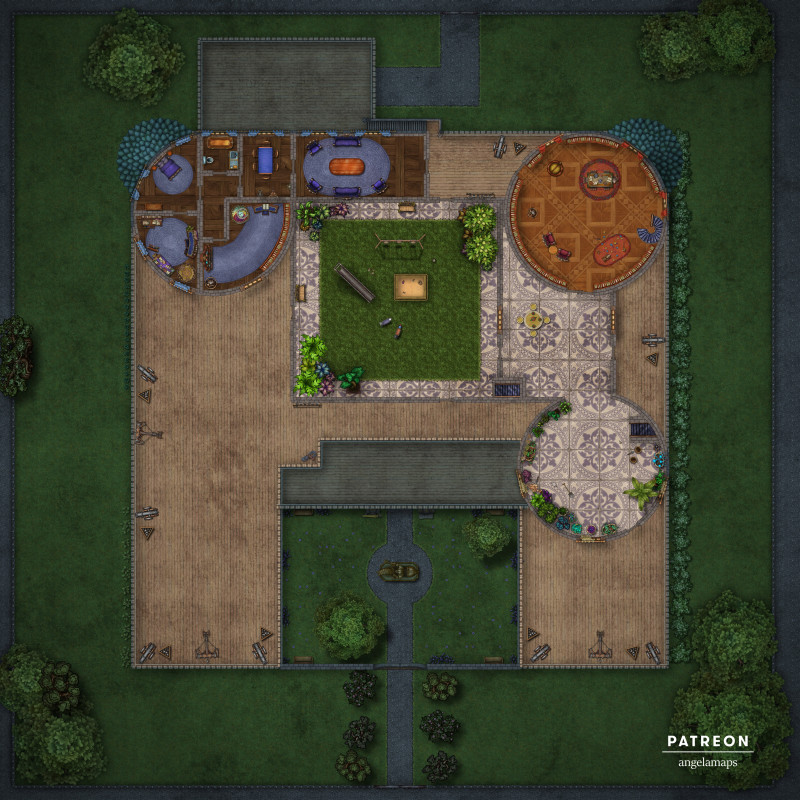 Castle [battlemap] from Angela Maps - 4 floors & 2 versions! [art]