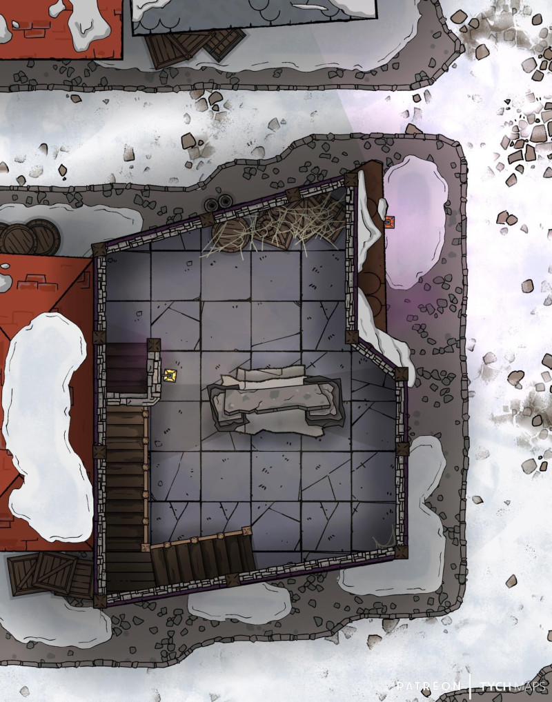 Old Xoblob Shop [11x14] - Waterdeep (Winter)