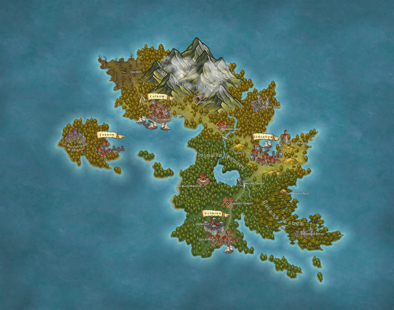 The Isles of Abyrion — Island Map for a Short Campaign