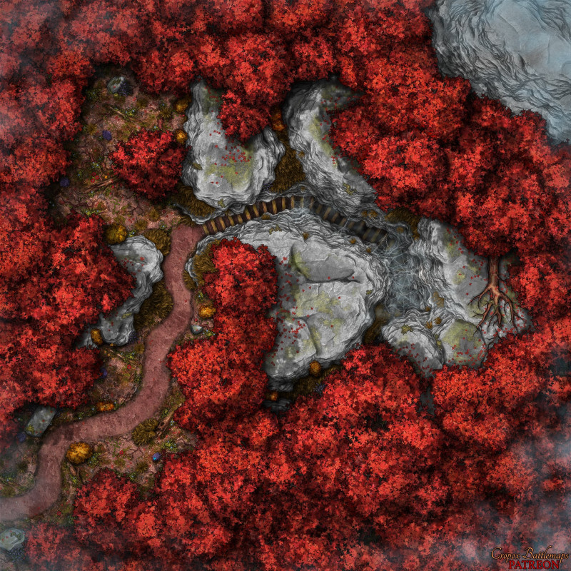 Red Forest - 2 battle maps (4 variations)