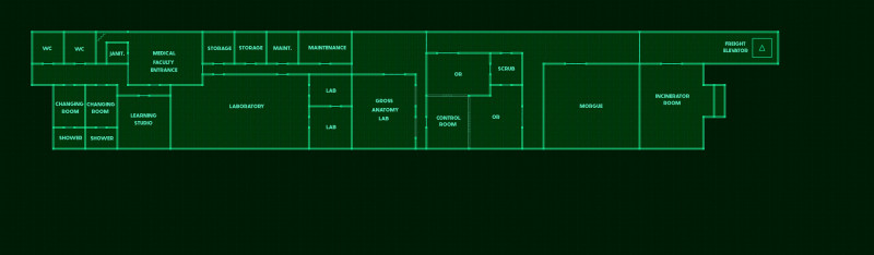 Do you dare venture into the fungus-infested basement rooms of the Campus of Human Sciences? I hope you haven't forgotten your gas mask. > a day at the university battlemaps - Lecture & medical faculty building [82x26, abandoned version] & Entrance [27x43