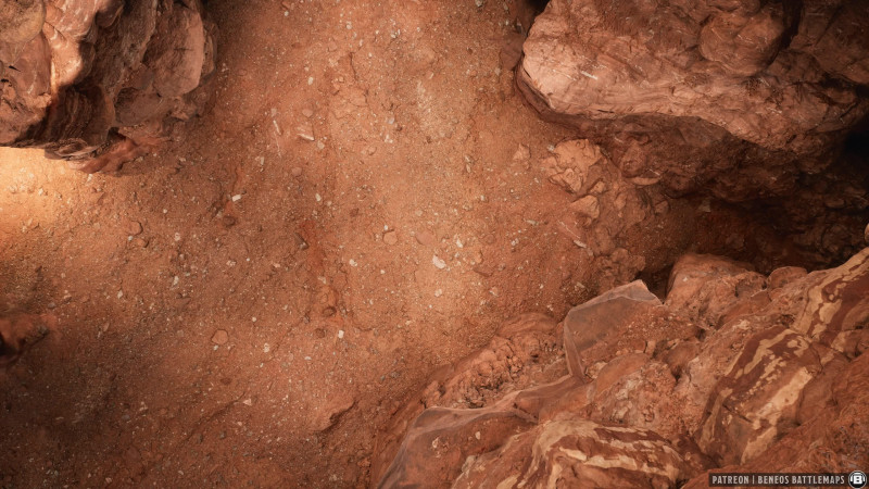 Canyon | [Animated Battlemap] [32x18] [120px per Square] [Gridless] [3D Rendered] [OC] | Beneos Battlemaps
