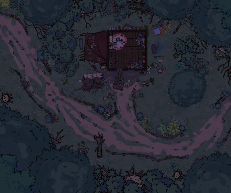 Small Cabin in the Woods/Night Camp