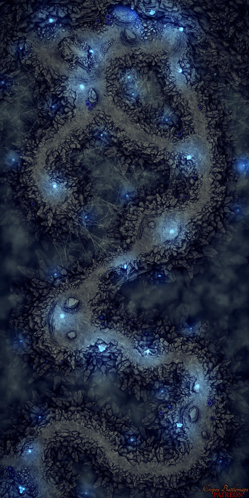 Explore the Cavern of Corruption – 4 Battle Maps in One Cave System Pack