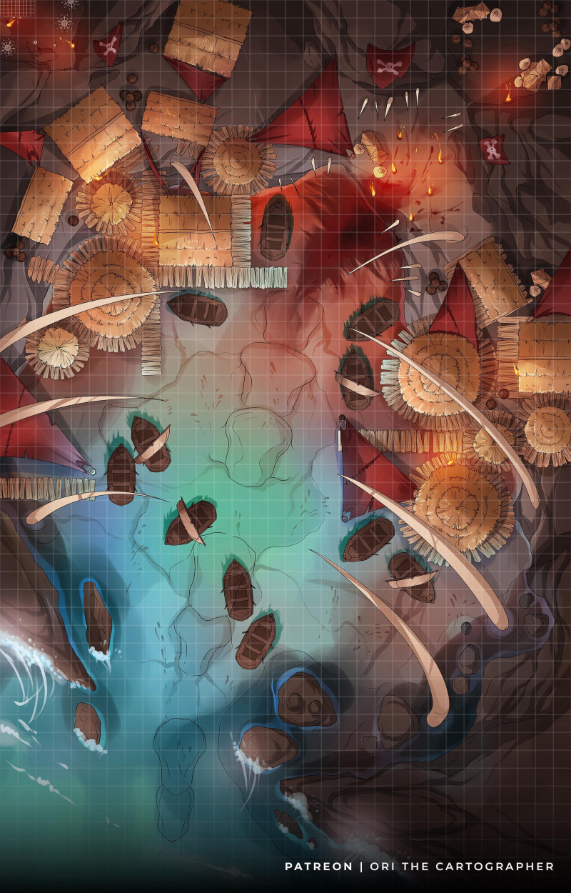 Ambush in Pirates' Cove [32x50][NoAI] | Ori the Carto