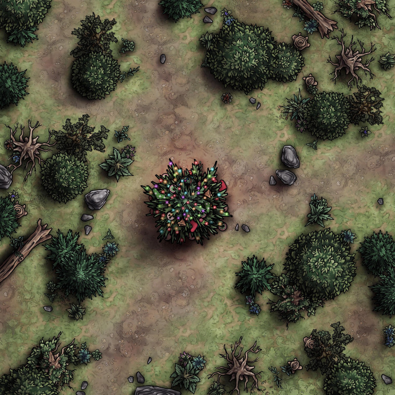 Holiday forest celebration [24x24] - 5 unique variations