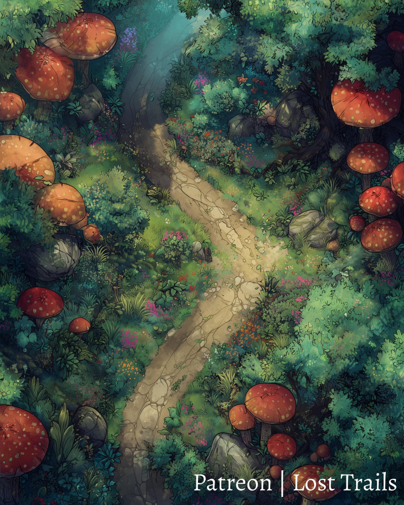 Mushroom Forest Battlemaps