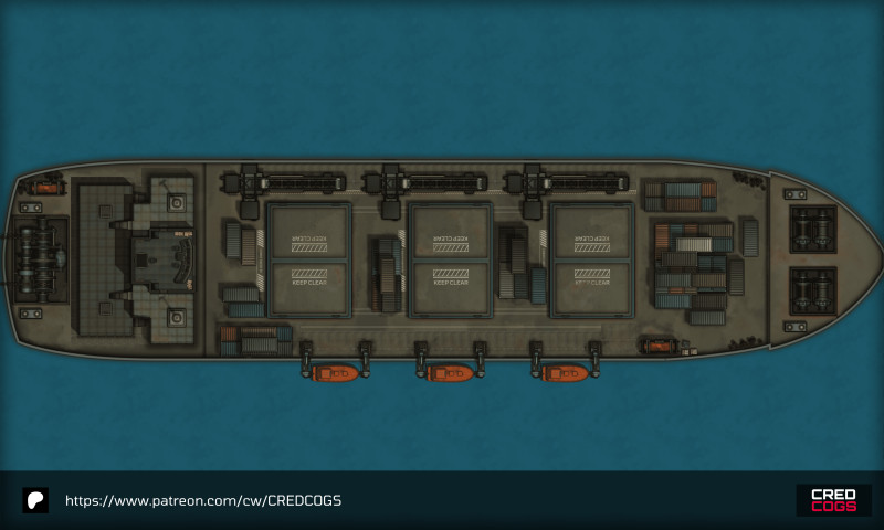 [FREE} 23x100 Cargo Ship Map