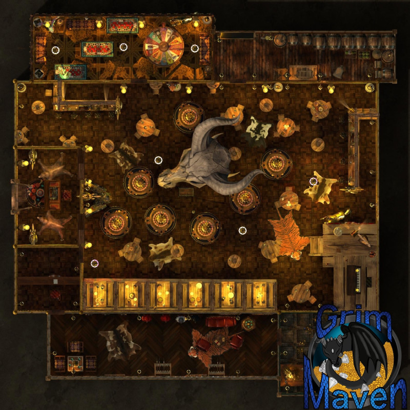 "Casino"(25x25) Who has the Lucky feat? Test your luck at the Casino!