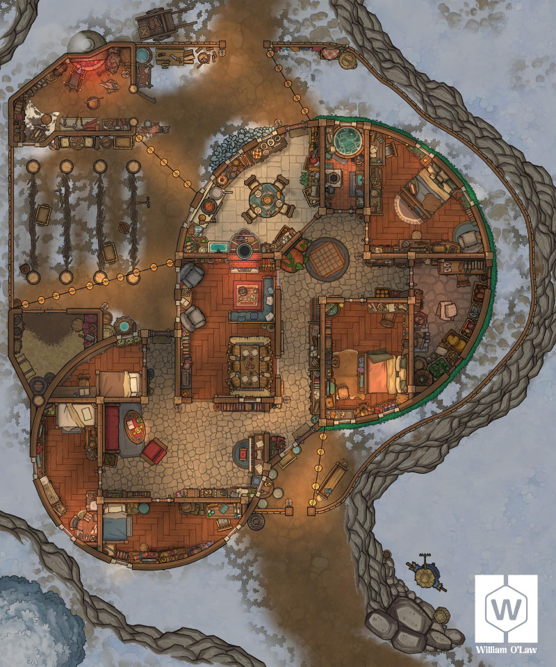 Hacienda in the Fields - With several seasons variations!