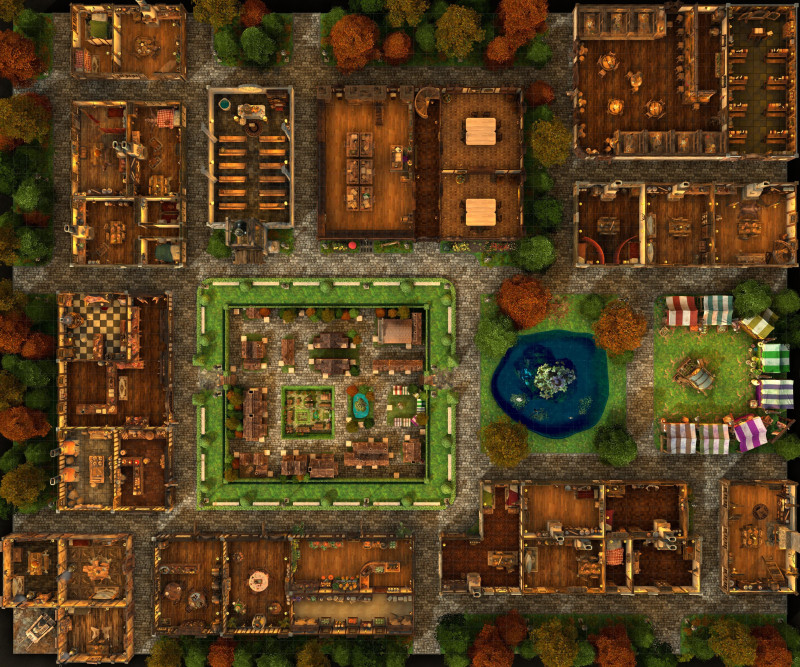 For my 4 year anniversary of mapmaking, here's 396 free maps for you or your DM - the whole of my 4th year of maps! (Plus 850+ more from the first 3 years - 1,250+ free maps in all!) - buildings, encounters, dungeons & heaps more!