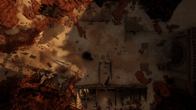 [OC] A peaceful desert ruin... until the ancient plumbing kicks in.