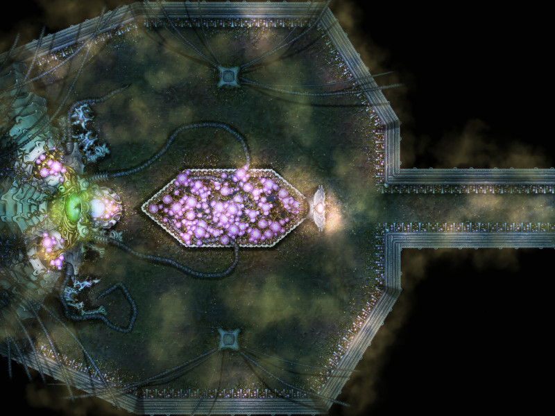 Alien God / Eldritch Horror Chamber + Alien Maze (Clonable/Full res. in description)