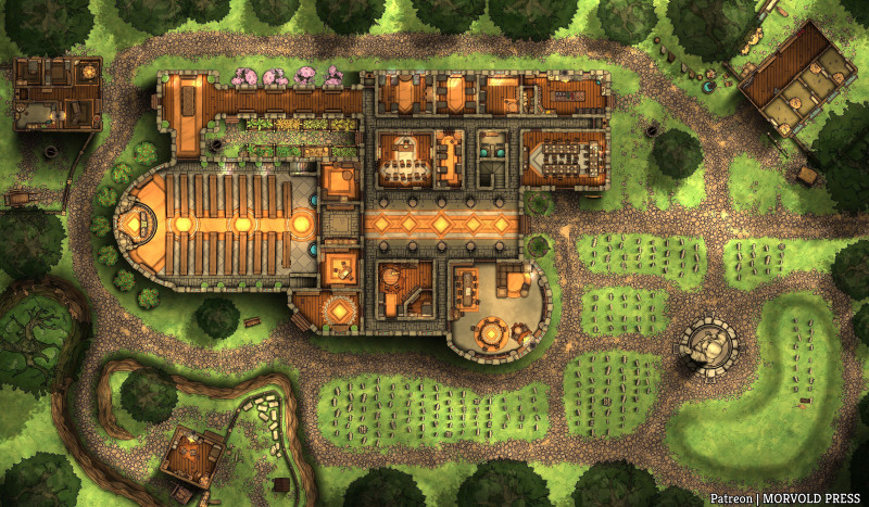 Church of the Radiant Lady & Totally Safe Graveyard [120 x 70]