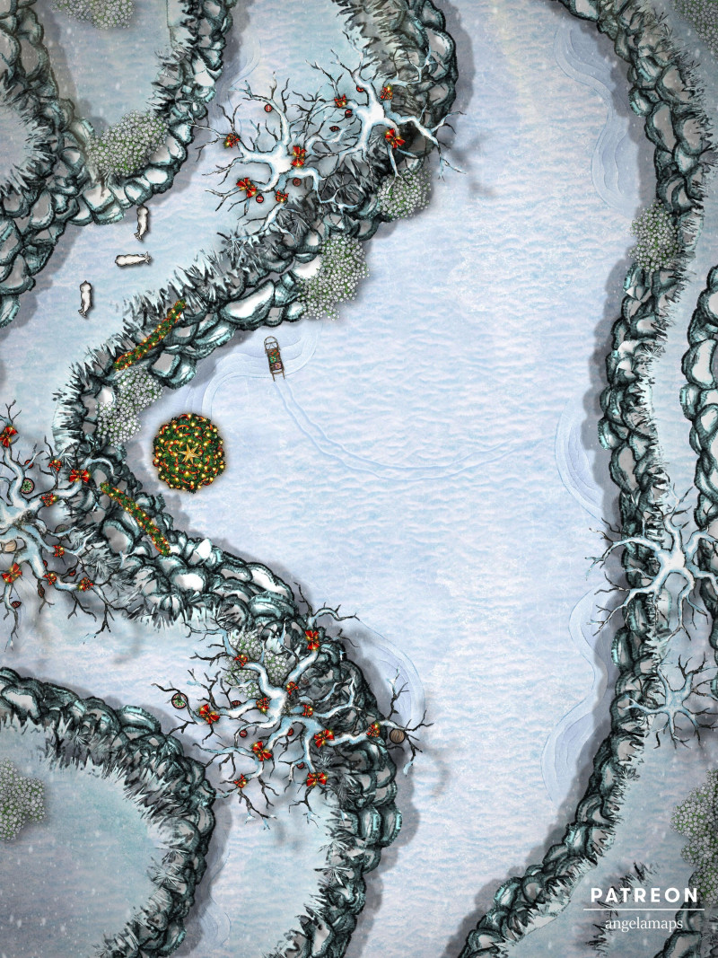 Winter [battlemap] from Angela Maps - 6 versions! [animated] [art]
