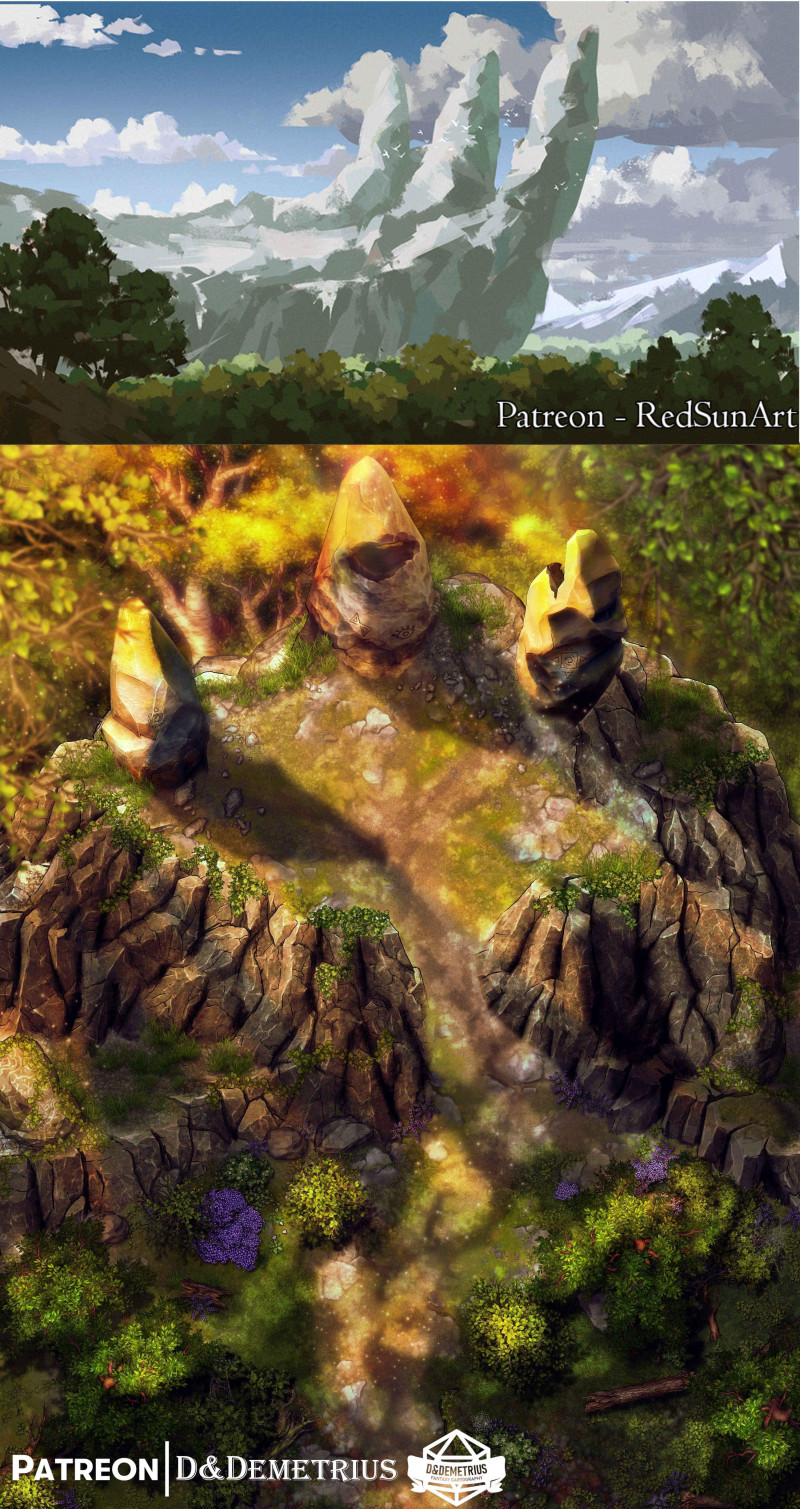 Druidic Stones [20x27] | 16 Variants and Scene+ Animated Map