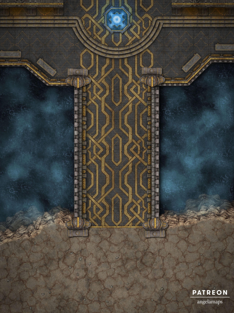 Dwarven Bridge [battlemap] from Angela Maps - 5 versions! [animated] [art]