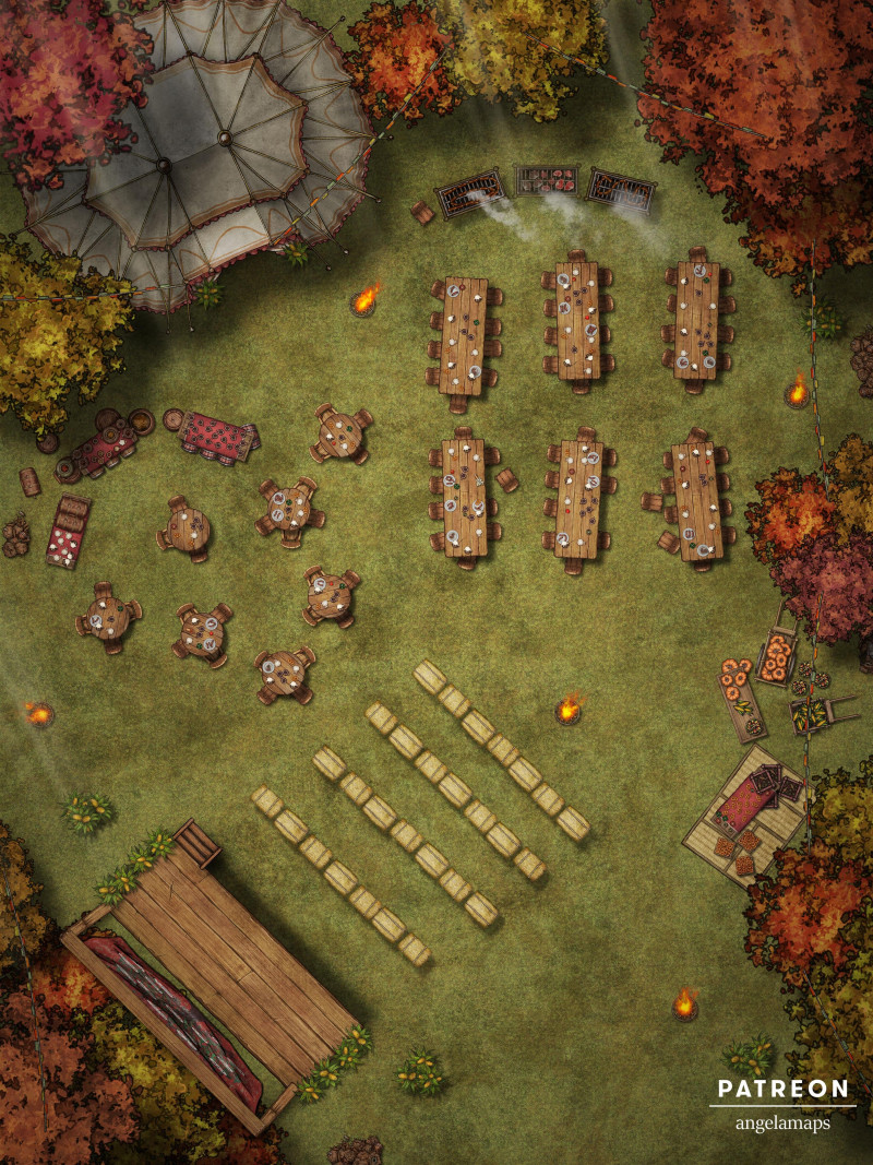 Ale Festival [battlemap] from Angela Maps - 4 versions! [animated] [art]