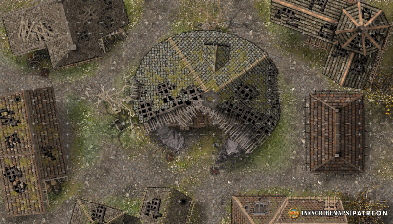 [OC] What lives under the floorboards of a ruined roadside inn? The Horseshoe Tavern [25x35]