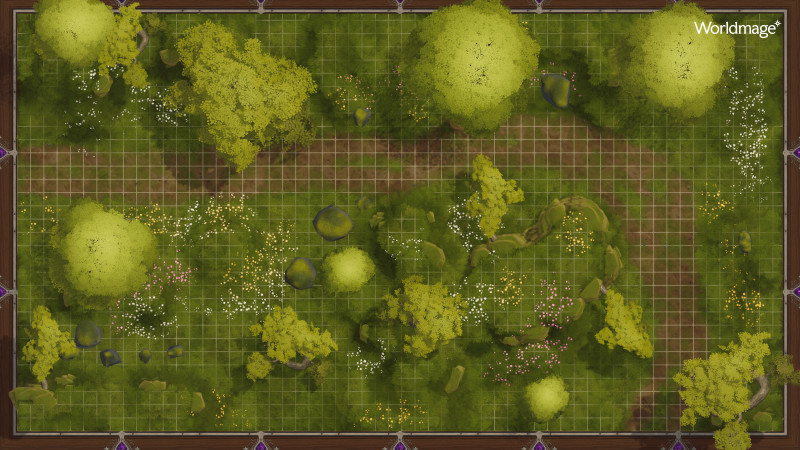 Meadow Cart Path - 58x32 – experimenting with dynamic season maps for our 3D mapmaker