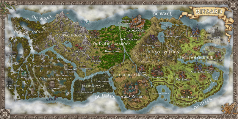 A map I made based on the area I grew up in and still live (Netherlands)