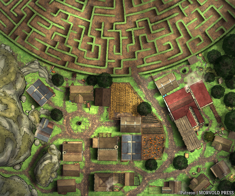 Xonthal's Village/Settlement | Rise of Tiamat [120 x 100]