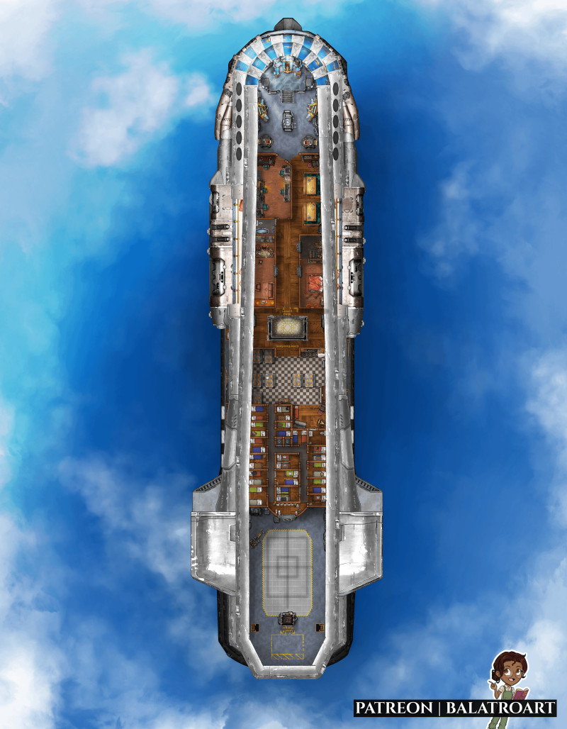 Fond Departures: Skyliner Class, Civilian Transport Ironclad airship.