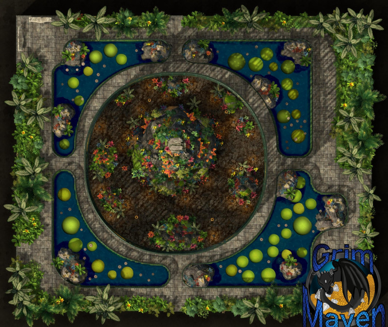 "Arboretum"(32x27) botanic gardens, eclectic wizard, fancy mansion- you can find this towering arboretum anywhere you desire!