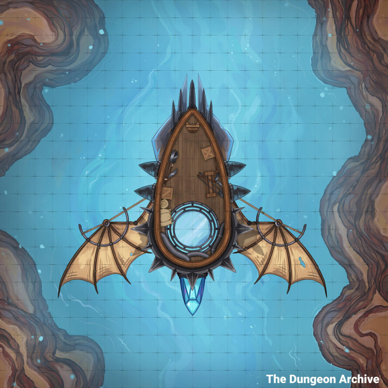 Whaler Airship Battlemap