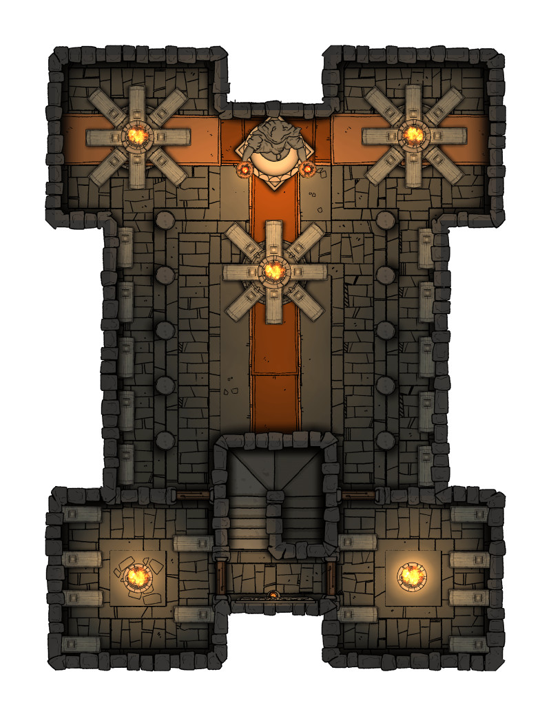 Temple of Chauntea & Crypt - Greenest [40 x 50]