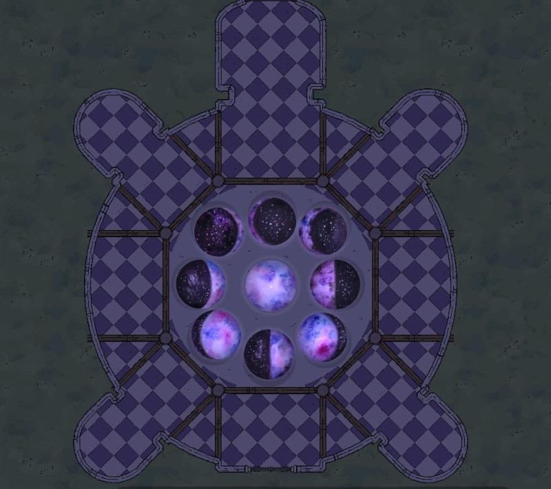 My first (rough) draft for the moon goddess temple for my dnd game (repost)