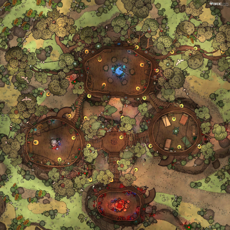 Treetop Temple [40x40]
