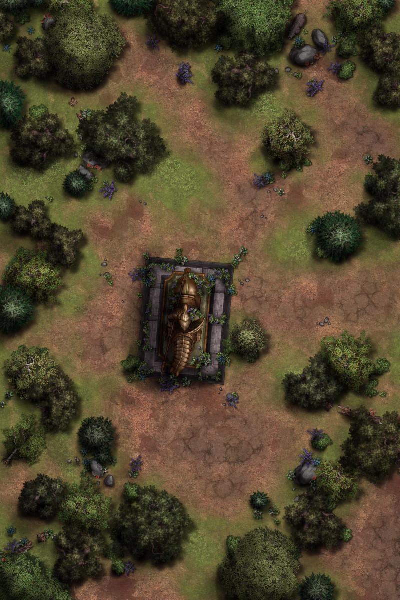 Old Forest Statue [20x30] - 5 unique variations