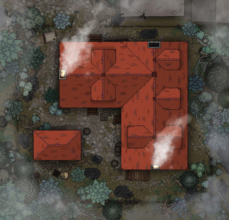Burgomaster's Mansion [Curse of Strahd] — Free Battlemap [26x25]