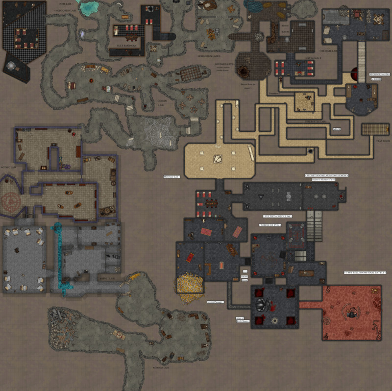 Contiguous, Abyssal caves of Chaos (Heroes of the borderlands)