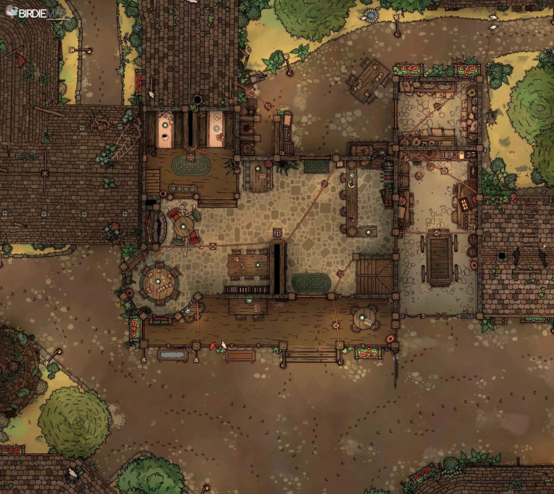The Little Barrel Tavern - [28x24]