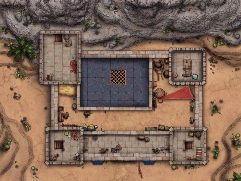 Desert Fort [40x30] - 5 unique variations