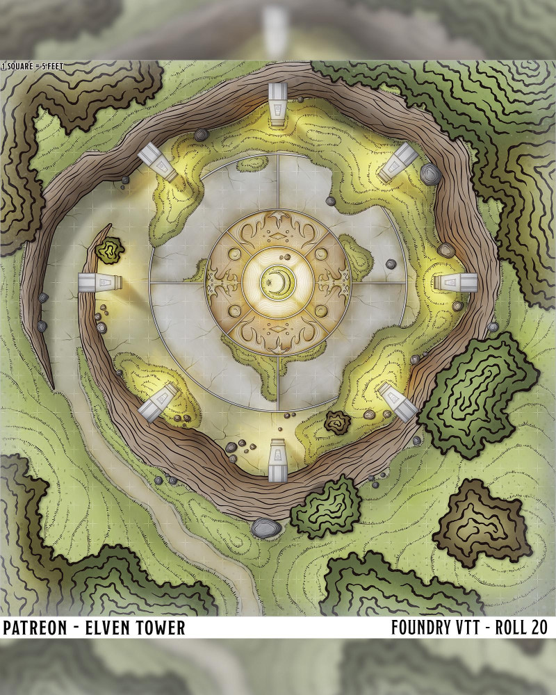 The Moon Observatory --- Encounter Map in the Forest