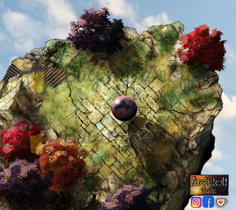 Orb of Divine Knowledge (rpg fantasy battlemap)