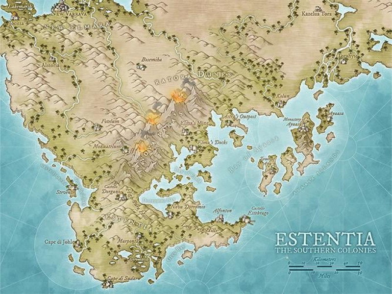 Estentia - The Southern Colonies of the Elmaran Crown