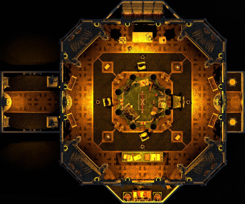 "Ah, so you've found the Pact Council..." - Hell Palace - War Council, 24x20 (map(s) + visuals)