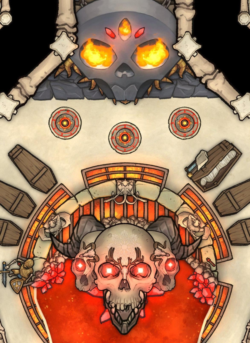The Death God's Heart [64 x 128] with 5E Adventure by Kelfecil's Tales, Tokens by Dusky Cat & Dungeon Archive, and Scene by Red Sun Art