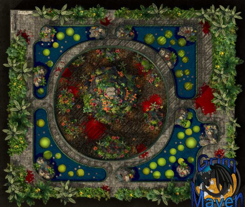"Arboretum"(32x27) botanic gardens, eclectic wizard, fancy mansion- you can find this towering arboretum anywhere you desire!