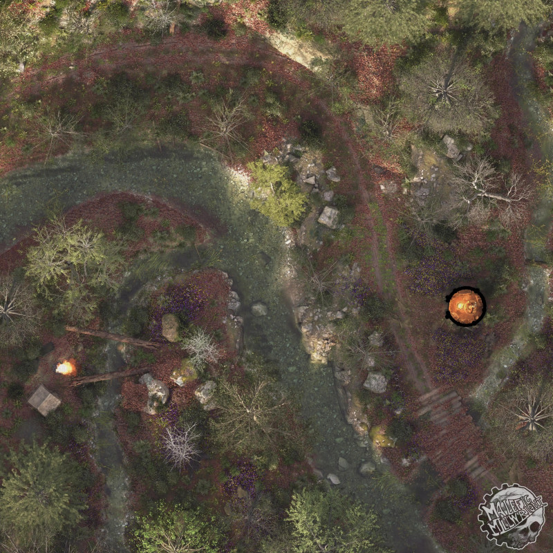 Stag Rest [64x64] Map & Scene - Spring Variant