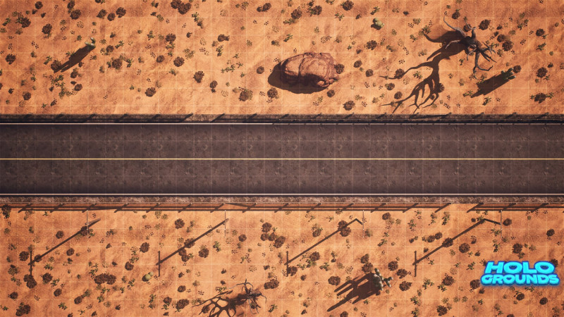 [32x18] Desert Road Battlemaps Pack