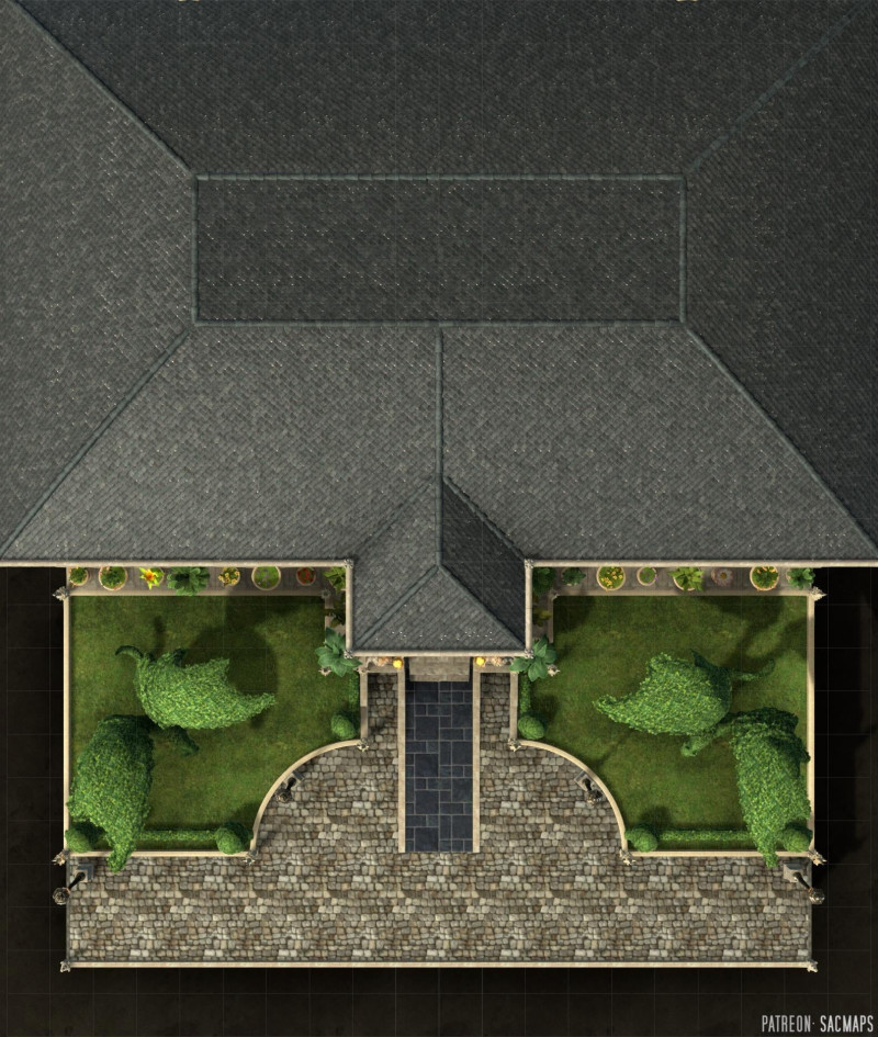 THE COURTHOUSE (22x26 Multilevel) - Are you judge, jury, or executioner? Murderhobos beware! (Free day & night multilevel maps, plus over 1,250 more free maps!)