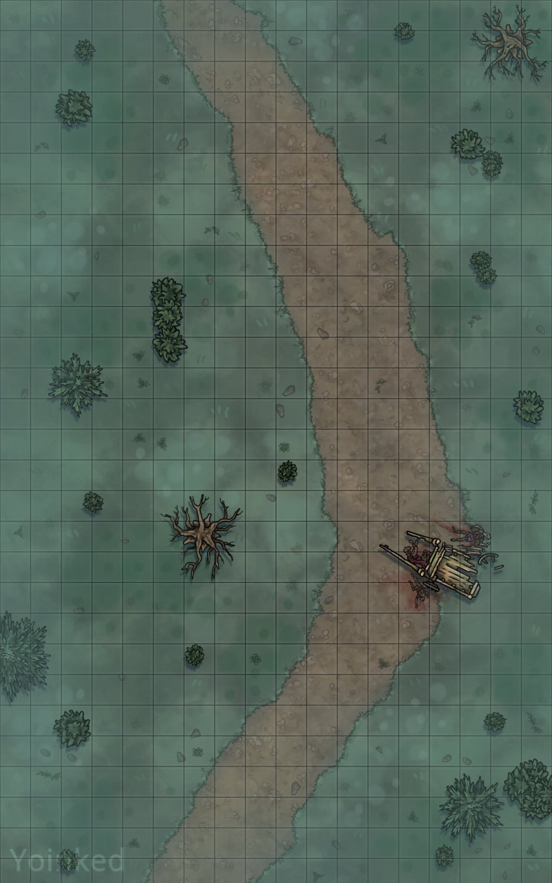 The Old Svalich Road | 8 Battlemaps for Curse of Strahd